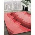 thumbnail image 3 of Ahgly Company Tapis d'Intérieur Lavable en Machine Carré Rouge Rubis, 3 Pieds Carré, 3 of 7