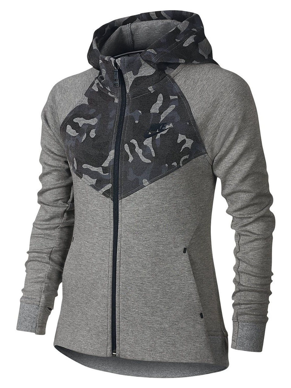 Nike Big Girls' (716) Tech Fleece Windrunner Full Zip Hoodie