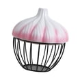 thumbnail image 4 of Cesta para almacenar ajos, soporte multiusos para servir alimentos, cesta ligera para frutas Rosa, 4 of 9