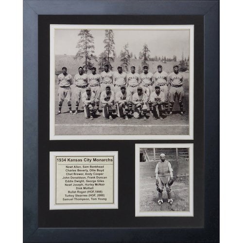Legends Never Die 1934 Kansas City Monarchs Framed Memorabilia