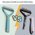 thumbnail image 2 of Grooming Tool Double-Sided Undercoat Rake for Dogs,Combs Brush, 2 of 4