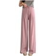 thumbnail image 2 of Maternity Work Pants High Waisted Straight Leg with Belly Support Comfortable Breathable Fabric, 2 of 5