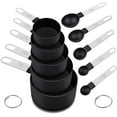 thumbnail image 3 of Jimin Measuring Cups and Spoons Set, 10 Pieces Nesting Measure Cups and Spoons, Kitchen Essentials Gadgets with Stainless Steel Handle for Dry & Liquid Ingredient, Pink, 3 of 14