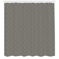 thumbnail image 3 of Ambesonne Vintage Shower Curtain, Square and Stripes Optical, 69"Wx84"L, Charcoal Grey and Ivory, 3 of 3