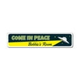 thumbnail image 2 of Kids Room UFO Novelty Sign, Metal Wall Decor - 4x18 inches, 2 of 4