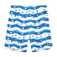 thumbnail image 4 of joogoo Wave Lines Dots Girls Lined Shorts Bike Dance Bottoms 8Y, 4 of 7