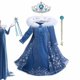 thumbnail image 1 of Disfraz de Elsa para niña, vestido de princesa para fiesta, ropa de terciopelo para carnaval, Invierno Fivean unisex, 1 of 2