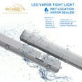 thumbnail image 5 of 4FT Tri-Level Motion Sensor LED Vapor Tight Light, IP65 IK08, 20W(2500lm)/40W(5000lm) Selectable, 5000K, 100-277V, Dimmable, Outdoor Waterproof Shop Light,Vapor Proof Lighting Fixture for Carport,FCC, 5 of 14