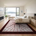 thumbnail image 3 of ODIKA Spider Web Design With Bold Symmetrical Radiating Strand for Great Room, Indoor Open Concept, Large Living Low Profile Flatwoven, 3 of 7