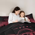 thumbnail image 5 of jejeloiu American Rugby Game Full Size Comforter Sets,Boys Football Gamer Bedding Sets For Boys Kids Reversible 3pcs, 5 of 8