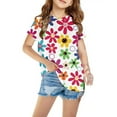 thumbnail image 2 of Sakmal Cute Clothes For Children Graphic 3-14y Crew Neck Short Sleeve Childrens Tops, 2 of 5