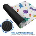 thumbnail image 6 of Long Mouse Pads for Desk,White Dinosaurs Space Pattern Desk Mats on Top Of Desks, Desk Mouse Pad Extra Large with 3mm Non-Slip Base and Stitched Edge for Gaming,Office,Work,Home 31.5"x11.8", 6 of 6
