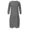 thumbnail image 4 of Pompotops Mode Femme Décontractée Aguichant Col Rond Imprimé Été Robe Longue à Manches Longues en Solde, 4 of 8