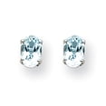thumbnail image 1 of 14K White Gold Aquamarine Earrings, 1 of 2