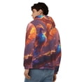thumbnail image 4 of Honeii Fantasy Bird Illustration Print Hoodies for Men, Pullover & Full Zip, Breathable Zip up Hoodie, Sweatshirt-XX-Large, 4 of 5