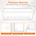 thumbnail image 5 of Lifewit 6 Pcs Large Bathroom Drawer Organizers, 3 Sizes Clear Plastic Storage Organizer Trays for Make Up, Kitchen Utensils, Vanity Accessories in Bathroom/Office/Dresser Organization, 5 of 8