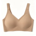 thumbnail image 6 of Women's Breathable Wireless Bra, Scarless Thin Underwear, Soft Support Large Bust Bra, No Underwire Pullover, Comfy Daily | TruBelle,Khaki 3XL, 6 of 6