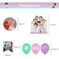thumbnail image 3 of Suministros de Cumpleaños BTS YONGSHENG Globos Pancarta Adorno Pastel, 3 of 5
