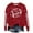Red-3, variant on Fshinging Women's Football Sweatshirt Game Day Glitter Sequin Print Long Sleeve Crew Neck Sunday Graphic Pullover Y2K Rugby Clothes