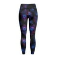 thumbnail image 6 of Renewold Peacock Feather Leggings for Women with Pockets Running Pants Tight High Waisted Spandex Graphic Leggings Trendy Essential Pants Scrunch Butt Lifting, 3XL, 6 of 8