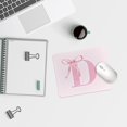 thumbnail image 3 of Coquette Trendy Initial D Pink Bow Mouse Pad,Personalized Pink Desk Mat Teen Girl Gifts,Monogrammed Gifts for Women,Pink Mouse pad for Desk Home Office Gaming Working,9x8 inches, 3 of 3