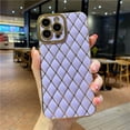 thumbnail image 1 of Funda de teléfono de silicona con marco chapado cuadrado de lujo para iPhone 14 Pro Max, 13, 12, 11, X, Xs, Xr, 7, 8 Plus, cubierta protectora de lente Fivean unisex, 1 of 2