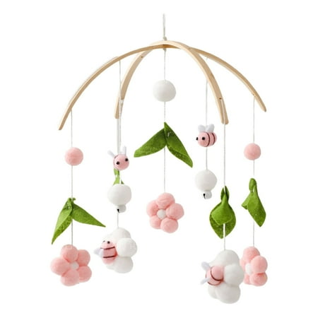 

Ongmies Room Decor Clearance Wind Chimes Flower Handmade Woven Bed Bell Baby Bed Bed Bell Children S Room Pendant Wind Chime Pink