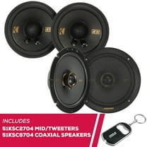 New Kicker KS-Series 51KSC2704 2.75" Mid/Tweeters & 51KSC6704 6.75" Coaxial Speakers