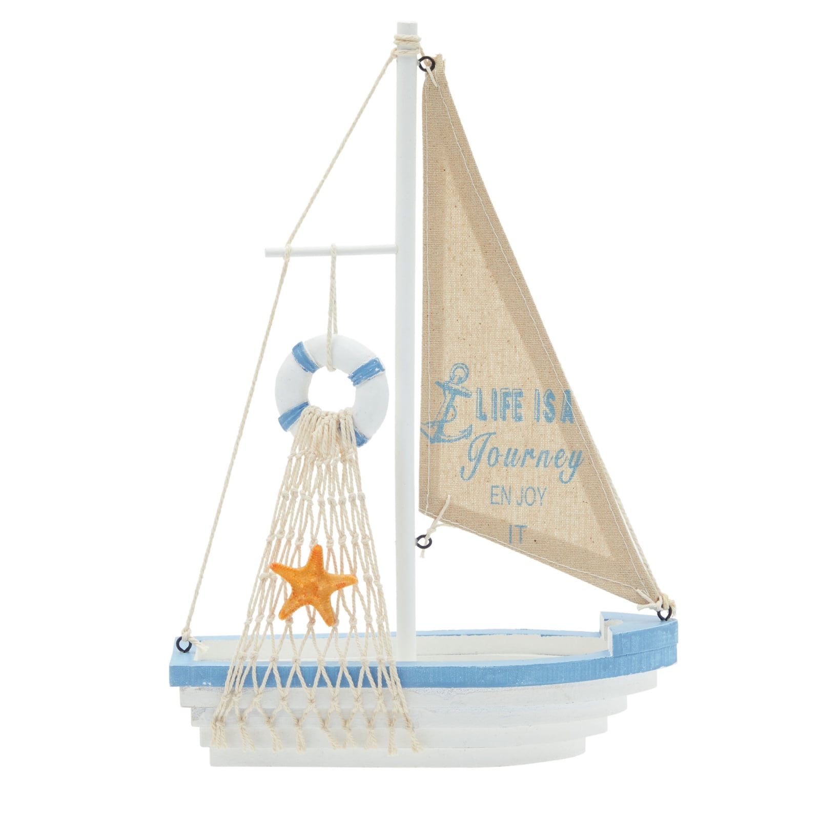 Wooden Miniature Sailing Boat Miniature Mini Sailboat Model Home Decor Set Pack of 4 Sailboat Decor Sailboat Model Decoration 5.7X 4.3 x 1.2 Inches
