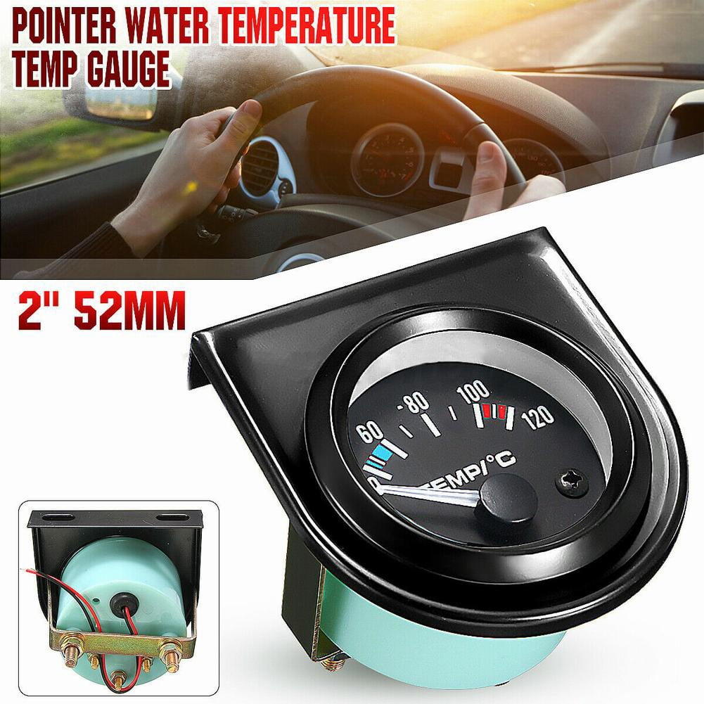 Universal Car Van 2" 52mm Digital LED Water Temp Temperature Gauge Kit 40~120℃ 
