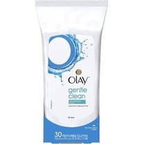 OLAY Wet Cleansing Cloths Gentle Clean, Sensitive/Fragrance-Free 30 Ea (Pack of 4)
