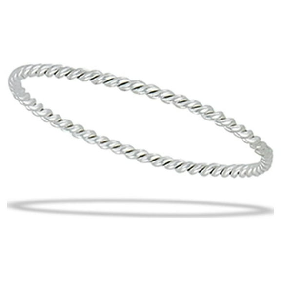 Super Thin Minimalist Stacking Ring .925 Sterling Silver Band Jewelry Female Male Unisex Size 8