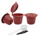 thumbnail image 1 of Filtros Cápsulas Reutilizables Y Recargables para Máquina Nespresso () Rojo 3 Uds., 1 of 7