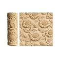 thumbnail image 1 of Sunflower Textured Polymer Clay Embossing Roller - Creative pottery tool for spring and summer projects, 1 of 5