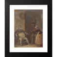 thumbnail image 2 of Robert Smirke 14x18 Black Modern Framed Museum Art Print Titled - Falstaff with Mistress Quickly and Bardolph (1825), 2 of 5