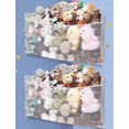 thumbnail image 1 of Red de Almacenamiento de Peluches ANROYE 2PCS Gris para Pared, 1 of 7