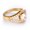 Platinum, variant on Women's Stainless Steel Ring with White Diamond Inlay Simple Geometric Ring for Her Stainless Steel Band Ring with Diamond Accent Ring Gift for Women