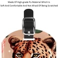 thumbnail image 4 of Square 2Pack PU Leather Rose and Leopard Cruise Luggage Tag with Privacy Cover and Name ID Tag for Travel Handbags Backpacks Luggage Tags, 4 of 6