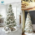 thumbnail image 6 of Deago White Faux Fur Christmas Tree Skirt, 30.5" x 30.5" x 30.5", 6 of 10