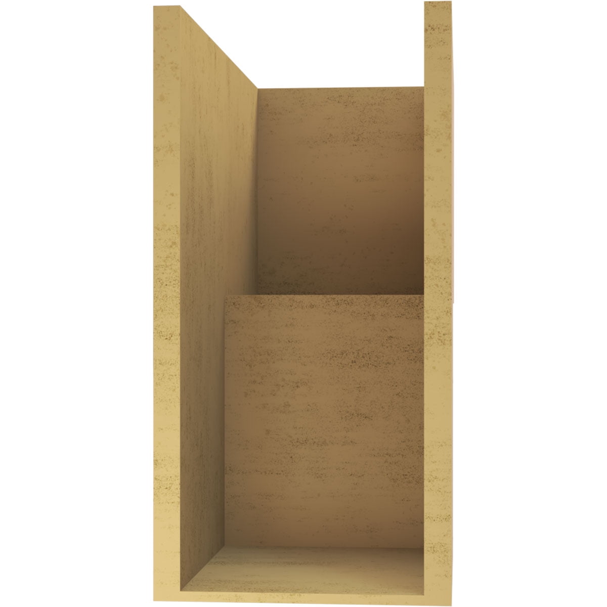 11"W x 22"D x 22"H Classic Chapel Hill Rough Cedar Woodgrain TimberThane Corbel, Primed Tan