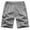 Mens Shorts Gray, variant on Mens Cargo Shorts with Zipper Pockets L-5XL Big & Tall Elastic Waist Plus Size Casual Solid Lightweight Straight Leg Outdoor Beach Short