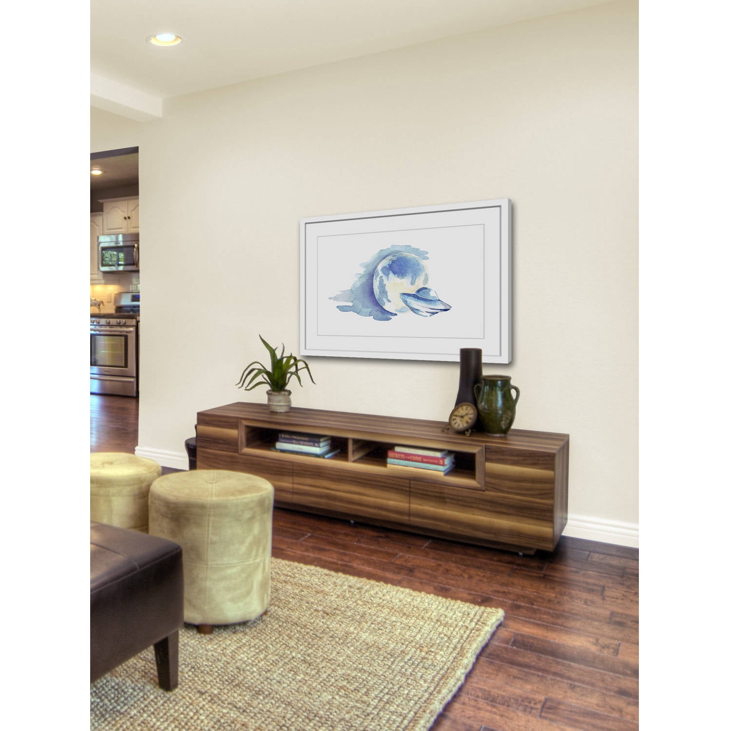 "UFO" Framed Painting Print
