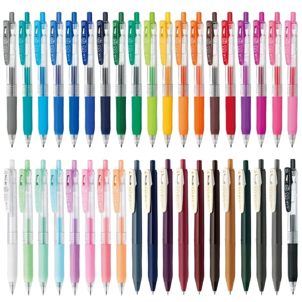 Zebra Pen JJ15-38C-AZ Bolígrafo de Gel Sarasa Clip 0,5 mm 38 colores