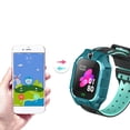 thumbnail image 4 of Reloj inteligente para niños, rastreador GPS, llamadas telefónicas SOS, morado, 4 of 6