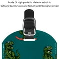 thumbnail image 4 of Square 2Pack PU Leather Dinosaur Cruise Luggage Tag with Privacy Cover and Name ID Tag for Travel Handbags Backpacks Luggage Tags, 4 of 6