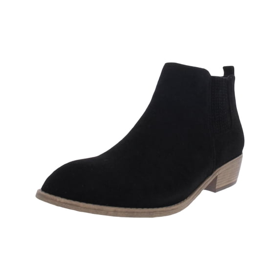 Journee Collection Womens Ramsey Block Heel Ankle Boots Black 10 Medium (B,M)