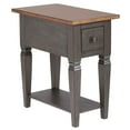 thumbnail image 6 of Sunset Trading Dakota 4PC Rectangle Coffee Table Set w Console Brown Gray Wood, 6 of 10