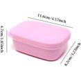 thumbnail image 2 of 2PCS Plastic Portable Mini Waterproof Boxes Holders Cases Trays for Home and Outdoor (Pink + Blue), 2 of 7