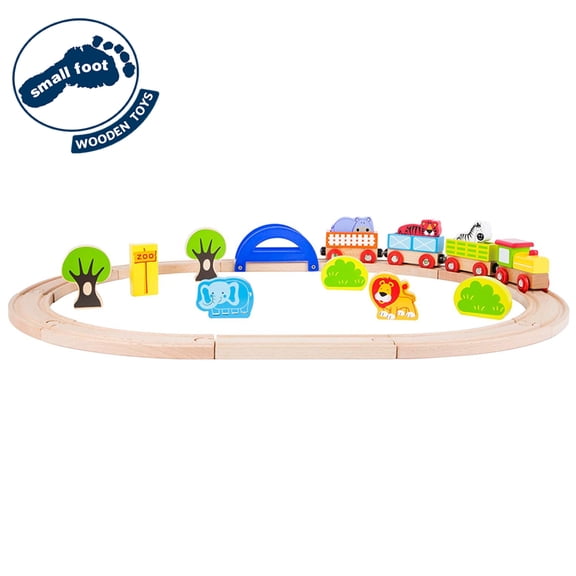 Small Foot Wooden Toys - The Zoo Train Railway