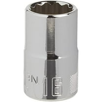 CRAFTSMAN Shallow Socket, Metric, 1/2-Inch Drive, 16mm, 12-Point (CMMT44266)
